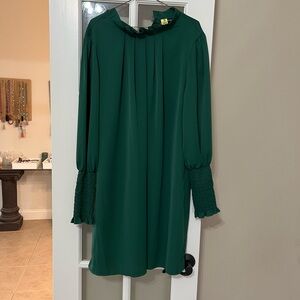 Emerald green dress